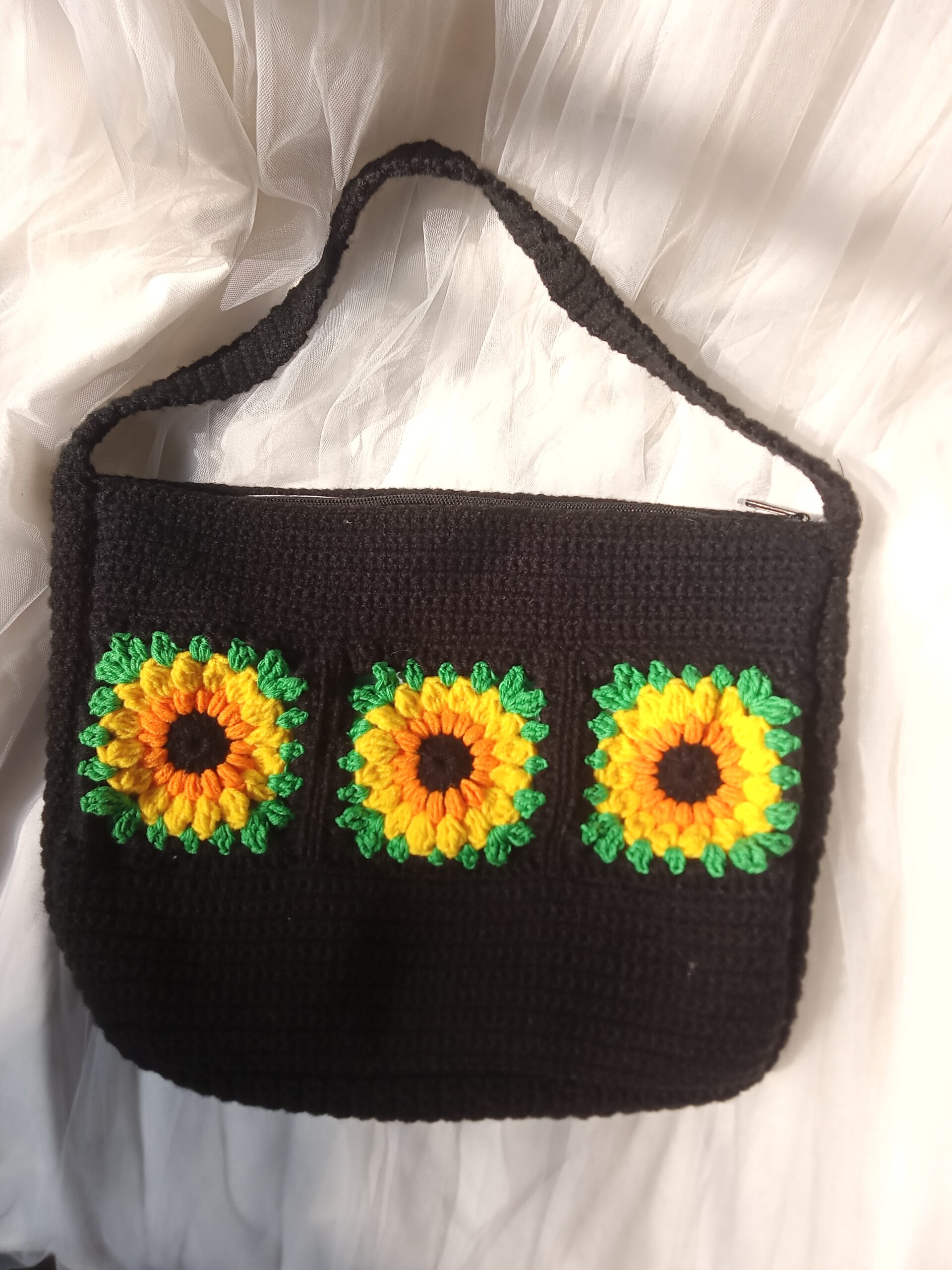 the solstice sunflower crochet tote the solstice sunflower crochet tote