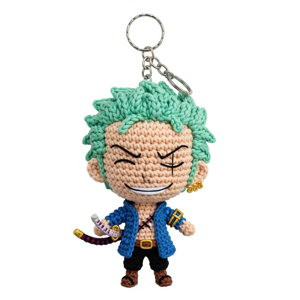 Roronoa Zoro Crochet Keychain